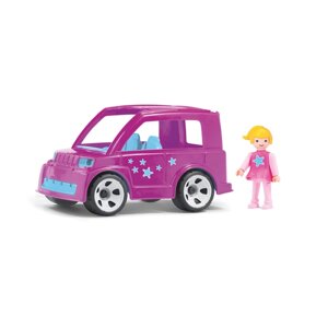 Игрушка "Городской розовый автомобиль", с водителем