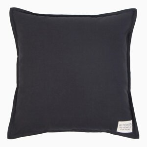 Подушка Этель, 45х45+1 см, цвет чёрный, 100% хлопок