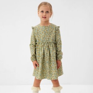 Платье для девочки MINAKU: Cotton collection цвет фисташковый, р-р 98