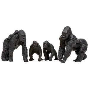 Набор фигурок: семья горилл, 4 предмета