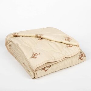 Одеяло облегчённое Адамас "Овечья шерсть", размер 140х205 5 см, 200гр/м2, чехол п/э