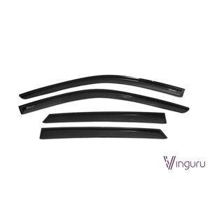 Ветровики Vinguru Datsun on-Do 2014-2016, сед накладные скотч 4 шт,