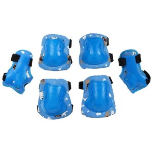 Защита роликовая (наколенники, налокотники, запястье), детская, размер S, цвет голубой