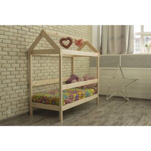 Детская кровать-домик, 70 190 см, цвет сосна