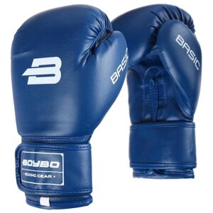 Перчатки боксёрские BoyBo Basic к/з, 14 OZ, цвет синий