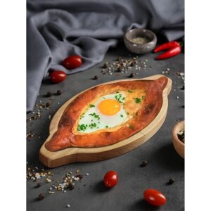 Блюдо для подачи Доляна "Хачапури по-аджарски", 30131,8 см, массив берёзы