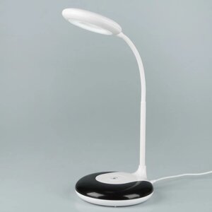 Лампа настольная сенсорная LED 3Вт USB 3АА "Озон" бело-чёрная 30х13х13 см