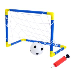 Ворота футбольные "Мини-футбол", сетка, мяч, насос, размер ворот 60х41х29 см