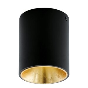 Светильник POLASSO 1x3,3Вт LED черный, золото 10x10x12см