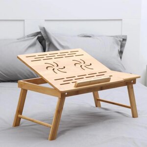Поднос-столик для ноутбука , 55,532,522 см, бамбук