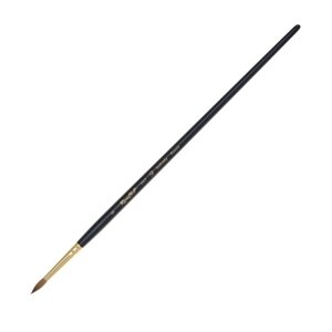 Кисть Колонок круглая Roubloff 1117 №5 укороченная вставка из волоса, длинная ручка матовая