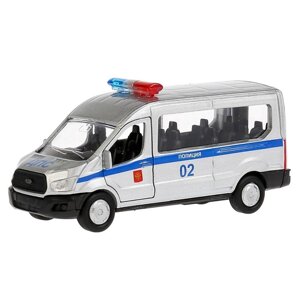 Машина "Полиция Ford Transit", 12 см, инерционная, открывающиеся двери, металлическая