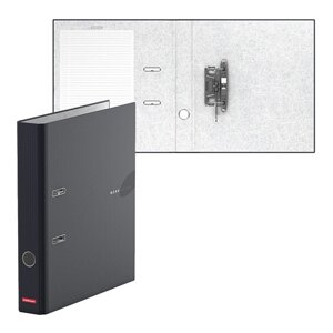 Папка-регистратор А4, ErichKrause Work Inside, 50 мм, собранный, ламинированный, картон 2 мм, черный