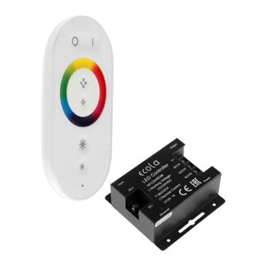 Контроллер Ecola, для RGB ленты, 12 В, 288 Вт, 24 А, сенсорный белый радиопульт