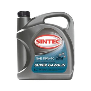 Масло моторное Sintoil/Sintec 15W-40, "супер", SG/CD, минеральное, 5 л