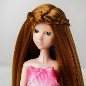 Волосы для кукол "Прямые с косичками" размер маленький, цвет 16А