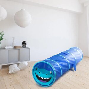 Детский туннель "Акула", цвет синий
