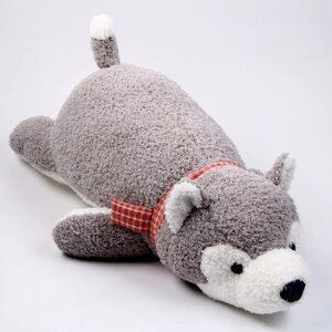 Мягкая игрушка-подушка "Хаски", 60 см, цвет серый