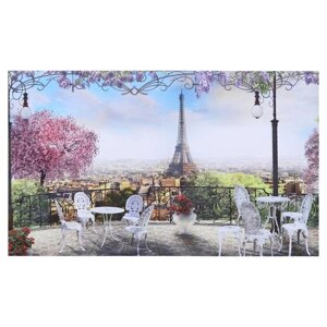 Картина на холсте "Весенний Париж" 60х100 см