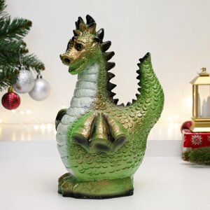 Копилка "Большой дракон" зеленая, 29см