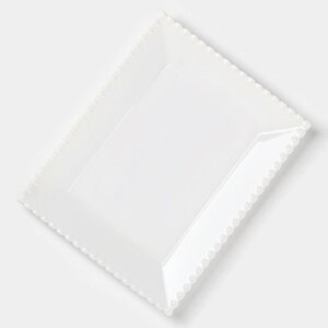 Тарелка обеденная Magistro "Лакомка", 2520 см, цвет белый
