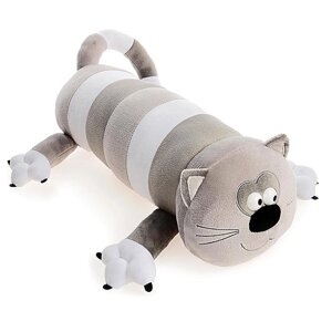 Мягкая игрушка "Кот-Батон", цвет серый, 56 см