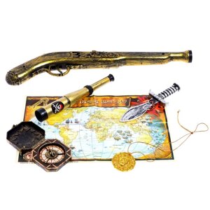 Набор пирата "Стрелок", 5 предметов, карта