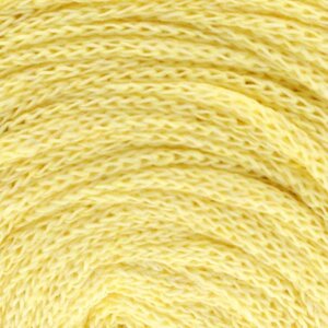 Пряжа-шнур "Ribbon" 40% полиэстер, 60% хлопок 125м/250гр (754 св. жёлтый)