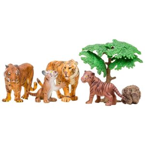 Набор фигурок: семья тигров, 6 предметов