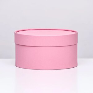 Подарочная коробка "Нежность" розовая, завальцованная без окна, 21х11 см