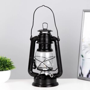 Керосиновая лампа декоративная черный 11,5х15х23 см
