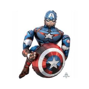 Шар фольгированный 39" "Мстители. Капитан Америка", ходячий