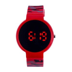Часы наручные "Ройстон", электронные, с силиконовым ремешком, l=23 см, Красные