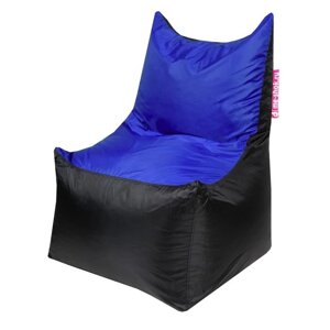 Кресло - мешок "Трон", ширина 70 см, глубина 70 см, высота 110 см, цвет синий