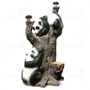 Садовый светильник Дерево с пандами