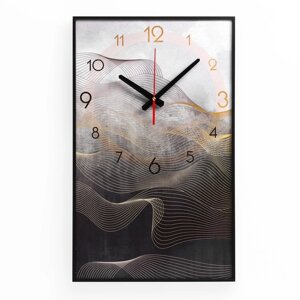 Часы настенные, серия: Интерьер, "Мрамор", 57 х 35 см