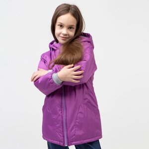 Куртка для девочки, цвет сиреневый, рост 110-116 см
