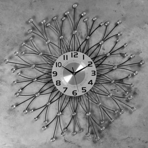 Часы настенные, серия: Ажур, "Фогтланд" d=70 см, d=22 см, 1 АА, плавный ход