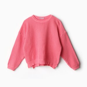 Джемпер для девочки, цвет тёмно-розовый, рост 128 см