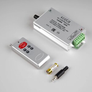 Аудиоконтроллер Ecola, для светодиодных лент и моудлей, 12В, 144 Вт, радиопульт