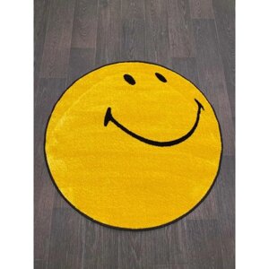 Ковёр круглый Smile nc21, 100x100 см, цвет yellow