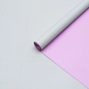 Бумага крафт двустороняя, серый-розовый, 0,55 х 10 м