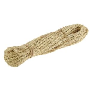 Верёвка сизалевая кручёная 6 мм (15 м)