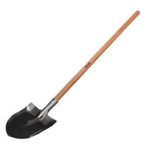 Лопата универсальная, с рёбрами жёсткости, деревянный черенок, "Премиум"