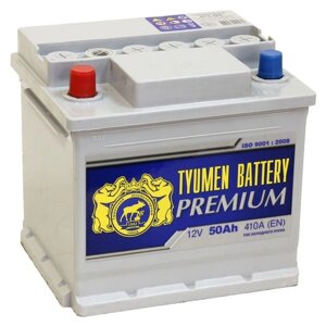 Аккумуляторная батарея Тюмень 50 Ач 6СТ-50L Premium