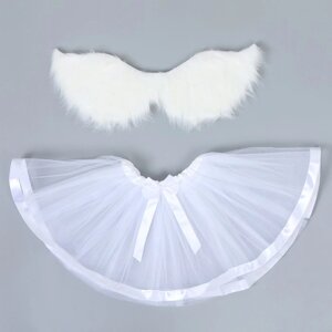 Карнавальный набор "Ангел", 5-7 лет: юбка с х/б подкладом, крылья