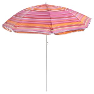 Зонт пляжный "Модерн" с серебряным покрытием, d=150 cм, h=170 см, МИКС