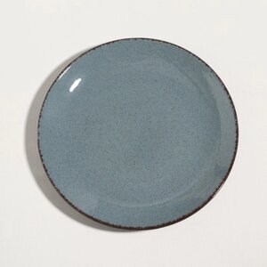 Тарелка "Pearl", d=27 см, синяя, фарфор