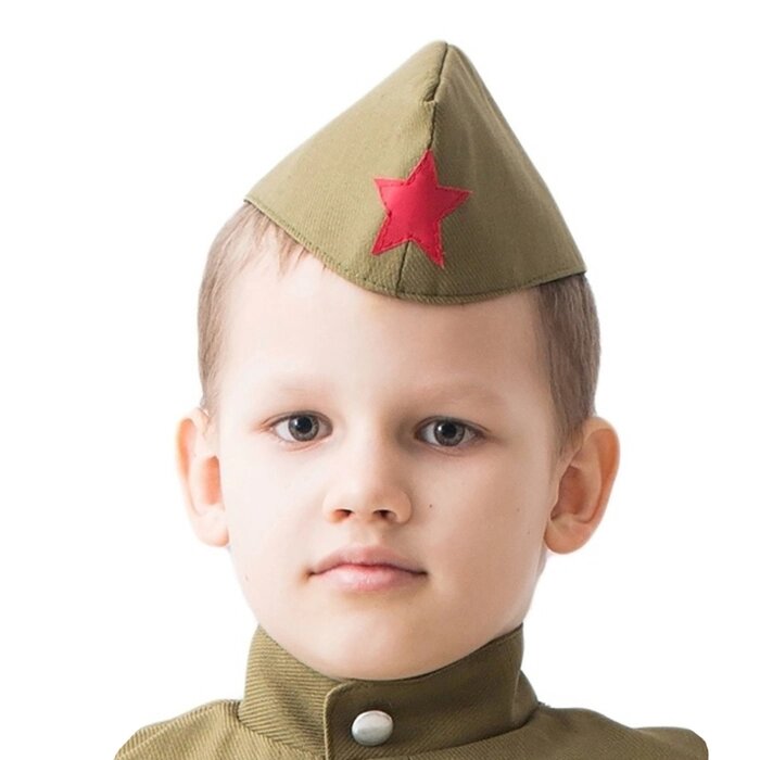 Пилотка военного детская, р. 50 см от компании Интернет-гипермаркет «MOLL» - фото 1