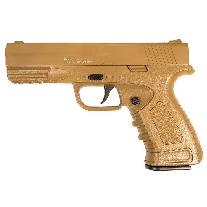 Пистолет пружинный Galaxy Colt 1911 G. 39D, цвет песочный, 6 мм от компании Интернет-гипермаркет «MOLL» - фото 1